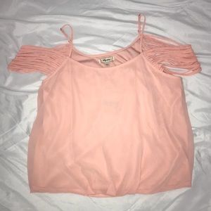 Salmon colored shirt